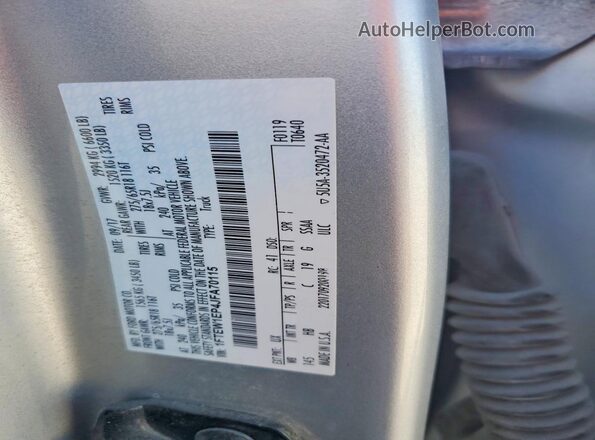 1FTEW1EP4JFA70115 2018 FORD F150 Серебряный Вид подкапотного пространства
