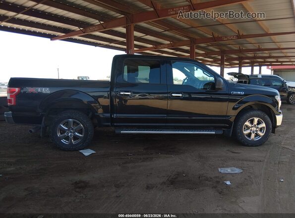 1FTEW1EP4JFB06739 2018 FORD F150 Black Widok wnętrza z tyłu