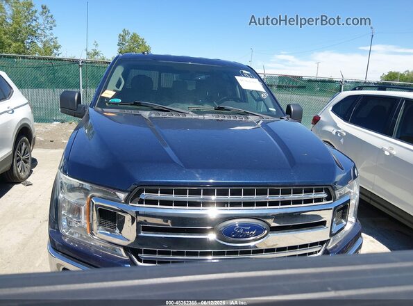 1FTEW1EP4JFB41247 2018 FORD F150 Синий Вид щитка приборов