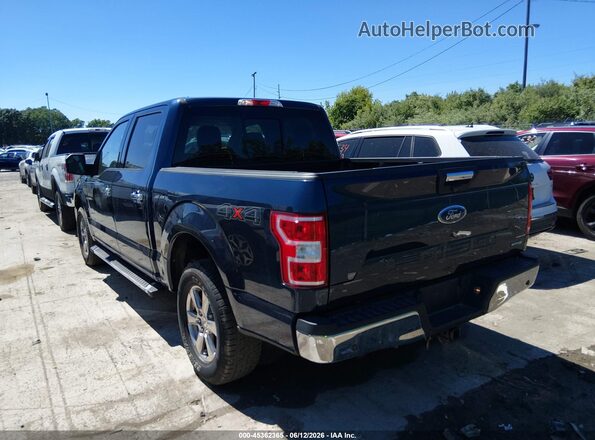 1FTEW1EP4JFB41247 2018 FORD F150 Синий Задняя левая четверть