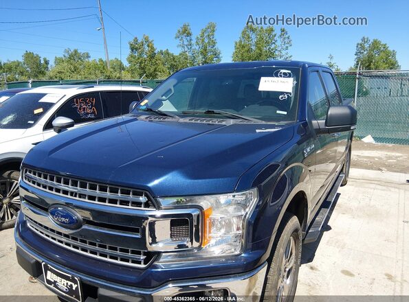 1FTEW1EP4JFB41247 2018 FORD F150 Синий Вид спереди