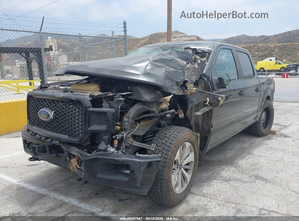 1FTEW1EP4JKD36076 2018 FORD F150 Gray Przód lewy