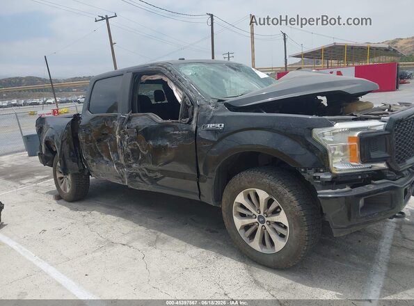 1FTEW1EP4JKD36076 2018 FORD F150 Gray Widok wnętrza 360 stopni
