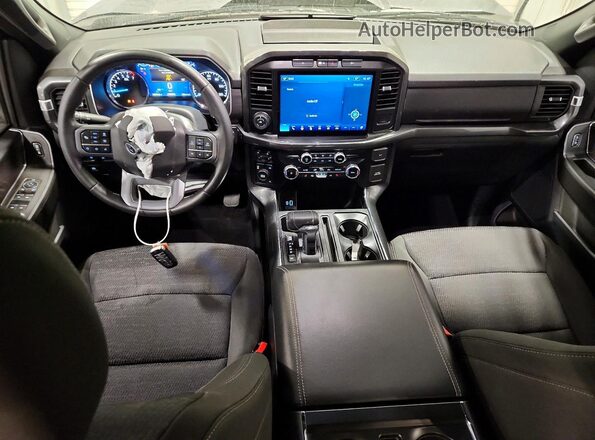 1FTEW1EP4PKE00657 2023 FORD F150 Gray Առջևի վահանակի տեսք