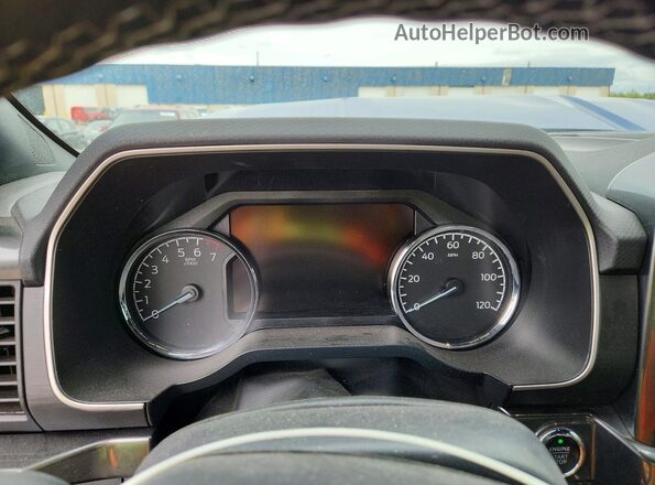 1FTEW1EP4PKE06278 2023 FORD F150 Blue Вид щитка приладів