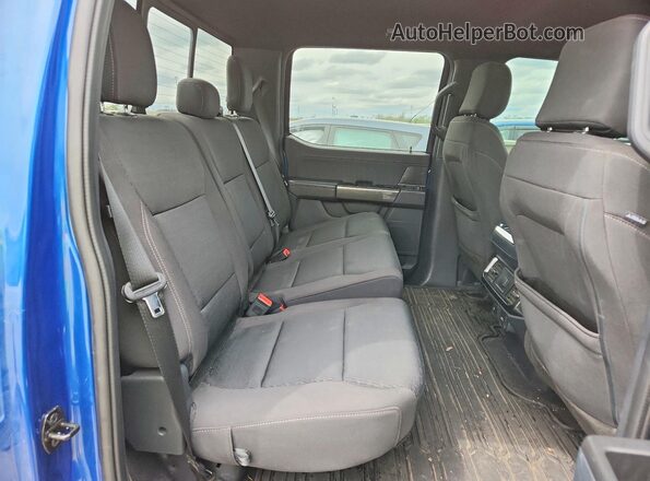1FTEW1EP4PKE06278 2023 FORD F150 Blue Вид задніх сидінь