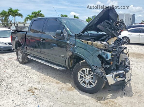 1FTEW1EP5GFB64917 2016 FORD F150 Green Front right
