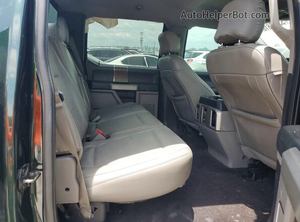 1FTEW1EP5GFB64917 2016 FORD F150 Green Rear seats view