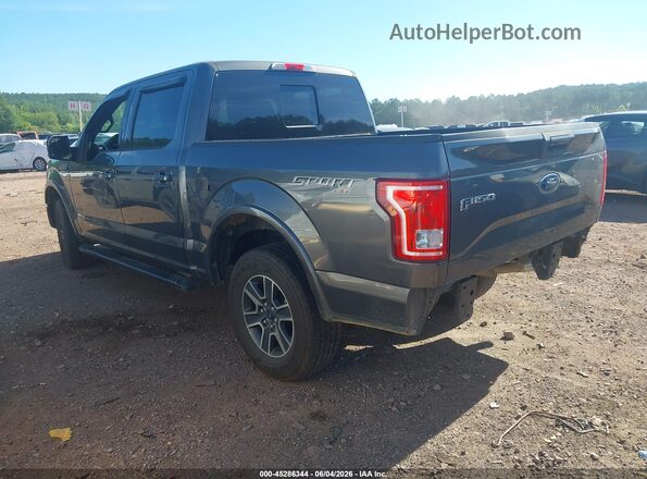 1FTEW1EP5GFC26610 2016 FORD F150 Gray Rear left