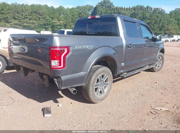 1FTEW1EP5GFC26610 2016 FORD F150 Gray Rear right