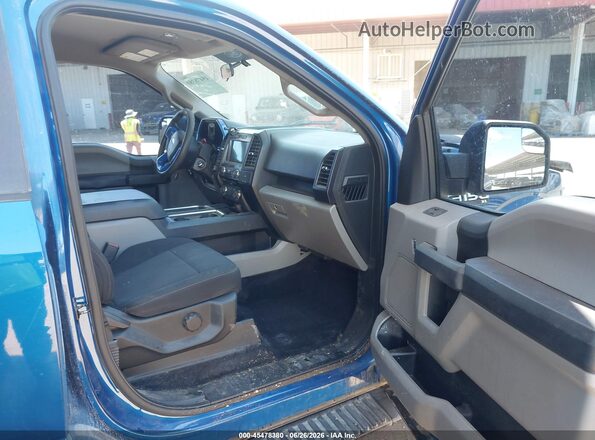 1FTEW1EP5HFC00462 2017 FORD F150 Blue წინა სალონის ხედი