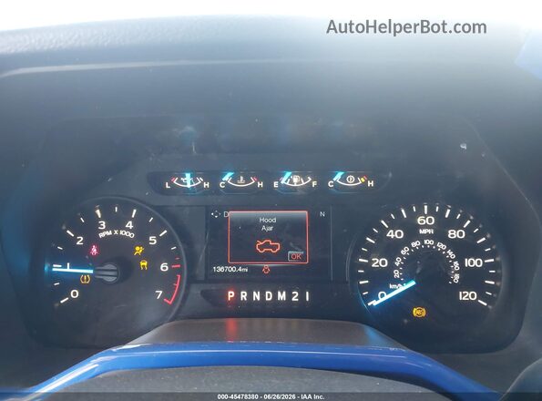 1FTEW1EP5HFC00462 2017 FORD F150 Blue უკანა სავარძლების ხედი