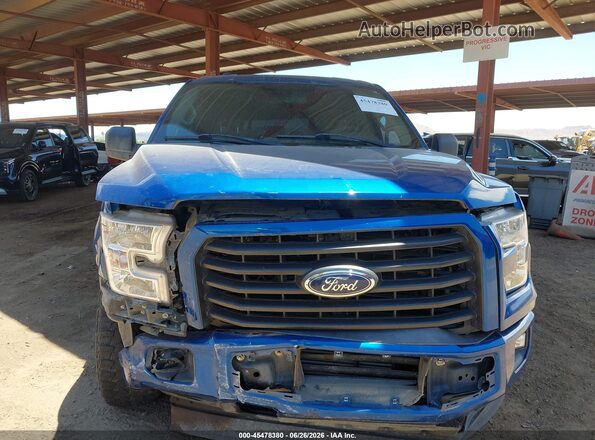1FTEW1EP5HFC00462 2017 FORD F150 Blue ხელსაწყოთა პანელის ხედი
