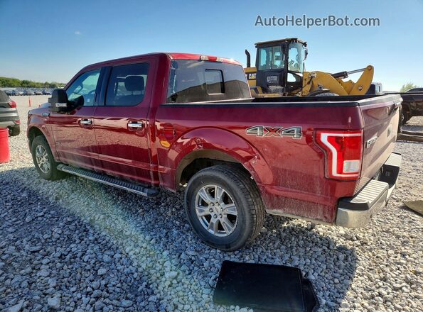1FTEW1EP5HFC02020 2017 FORD F150 Бордовый Задняя левая четверть