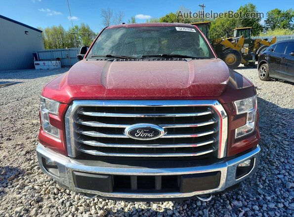 1FTEW1EP5HFC02020 2017 FORD F150 Бордовый Вид спереди