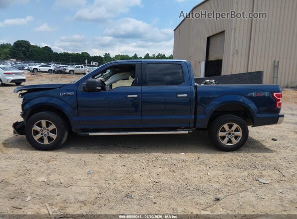 1FTEW1EP5JFA92379 2018 FORD F150 Blue Widok wnętrza z tyłu