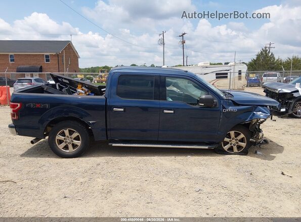 1FTEW1EP5JFA92379 2018 FORD F150 Blue Widok zestawu wskaźników