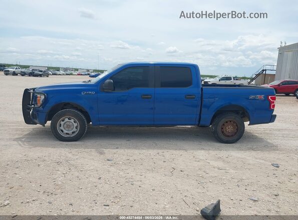 1FTEW1EP5JKF13878 2018 FORD F150 Blue Панорамний вид салону 360°