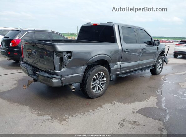 1FTEW1EP5MFA83492 2021 FORD F150 Серый Задняя правая четверть