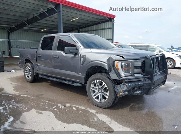 1FTEW1EP5MFA83492 2021 FORD F150 Серый Вид спереди