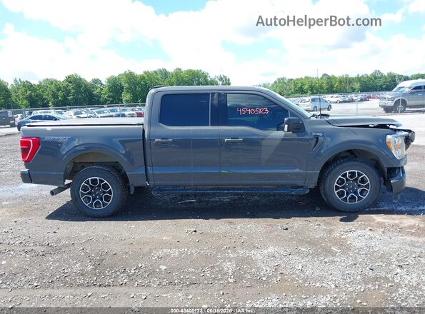 1FTEW1EP5MFC23587 2021 FORD F150 Серый Вид задней части салона