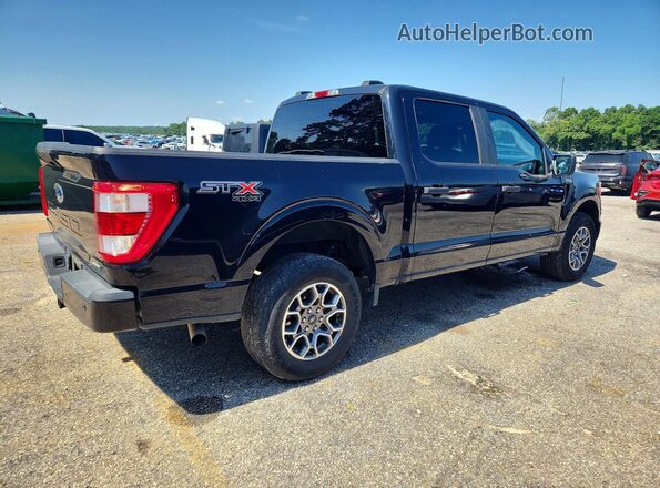 1FTEW1EP5MKD40156 2021 FORD F150 Черный Задняя правая четверть