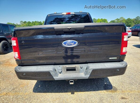 1FTEW1EP5MKD40156 2021 FORD F150 Черный Вид сзади