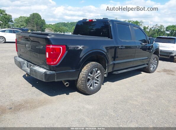 1FTEW1EP5NFA43849 2022 FORD F150 Black Հետևի աջ
