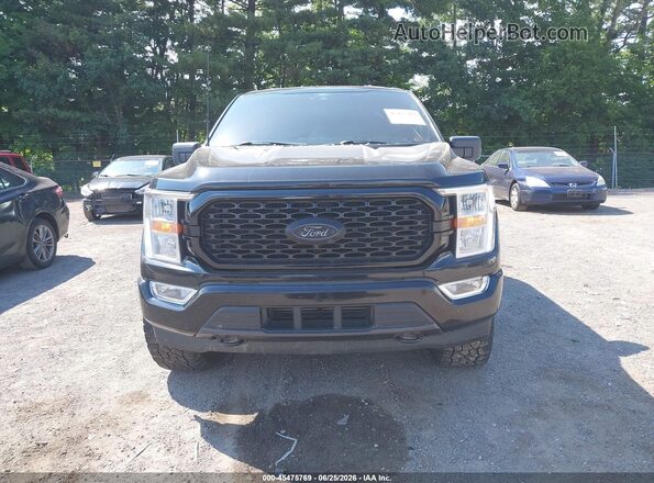 1FTEW1EP5NFA43849 2022 FORD F150 Black Սալոնի հետևի տեսք