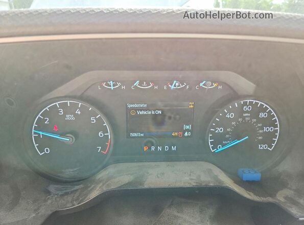 1FTEW1EP5NFB21790 2022 FORD F150 Белый Вид щитка приборов