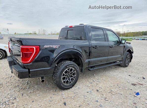 1FTEW1EP5NFB31803 2022 FORD F150 Black უკანა მარჯვენა