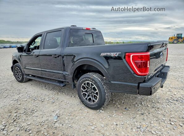 1FTEW1EP5NFB31803 2022 FORD F150 Black უკანა მარცხენა