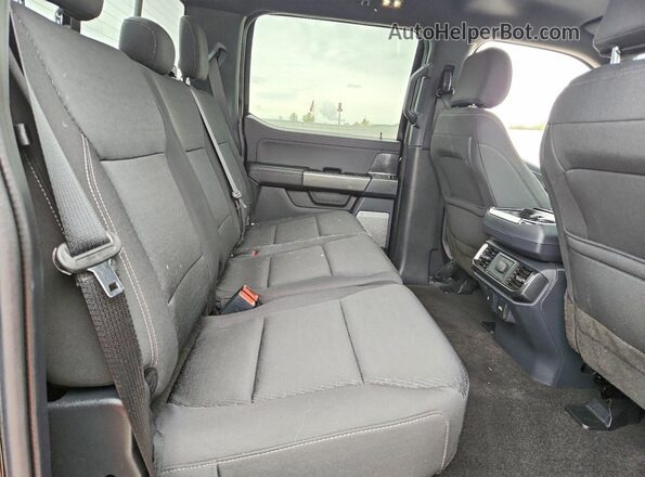 1FTEW1EP5NFB31803 2022 FORD F150 Black უკანა სავარძლების ხედი