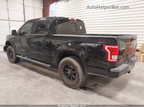 1FTEW1EP6GFD38316 2016 FORD F150 Black Задня ліва чверть