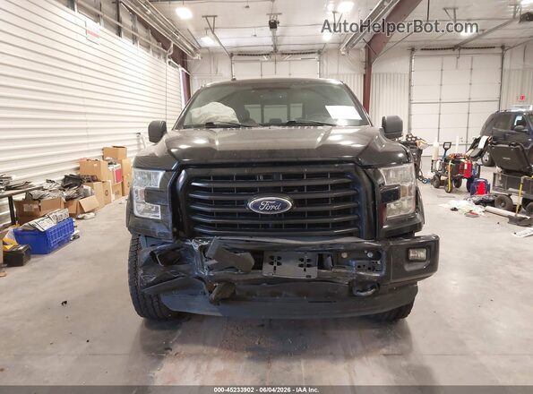 1FTEW1EP6GFD38316 2016 FORD F150 Black Вид задньої частини салону
