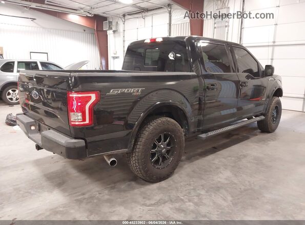1FTEW1EP6GFD38316 2016 FORD F150 Black Задня права чверть