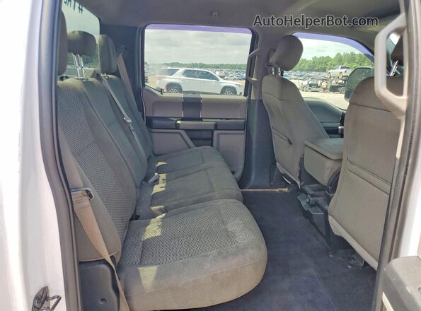 1FTEW1EP6HKC88302 2017 FORD F150 White Widok tylnych siedzeń