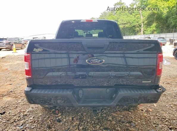 1FTEW1EP6JFC38546 2018 FORD F150 Black Вид ззаду