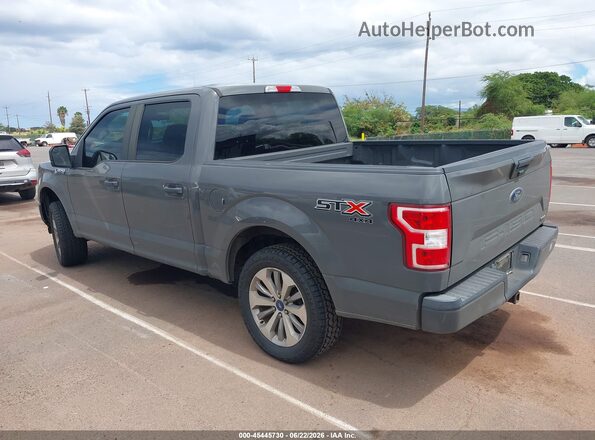 1FTEW1EP6JFD42356 2018 FORD F150 Gray Rear left