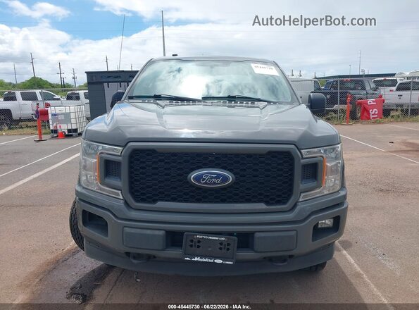 1FTEW1EP6JFD42356 2018 FORD F150 Gray Rear interior view