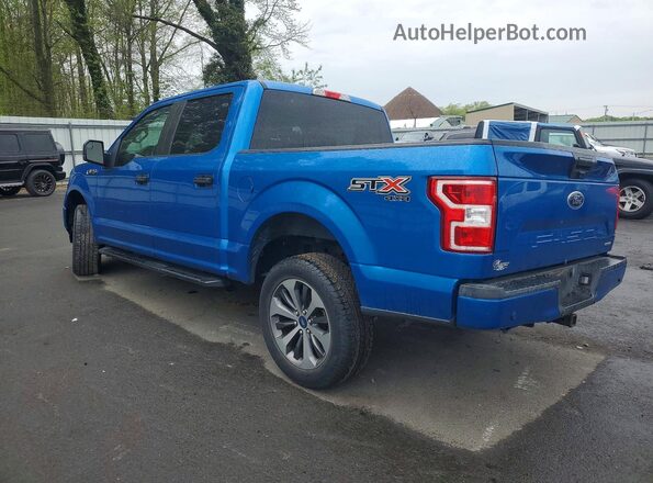 1FTEW1EP6KFA04280 2019 FORD F150 Blue Հետևի ձախ