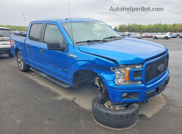 1FTEW1EP6KFA04280 2019 FORD F150 Blue Առջևի աջ