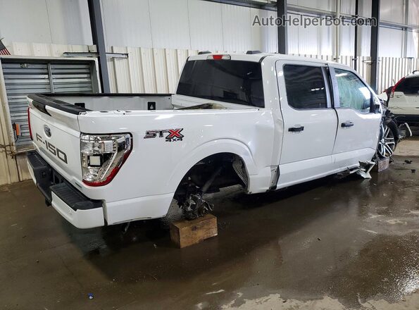 1FTEW1EP6MFB17102 2021 FORD F150 White Trasero derecho
