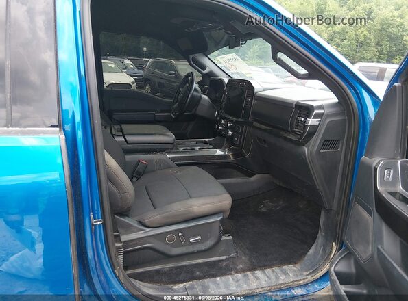 1FTEW1EP6MFB88039 2021 FORD F150 Blue Вид салону спереду