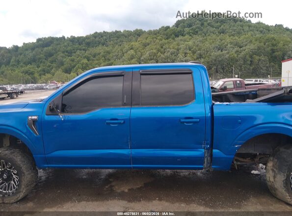 1FTEW1EP6MFB88039 2021 FORD F150 Blue Панорамний вид салону 360°