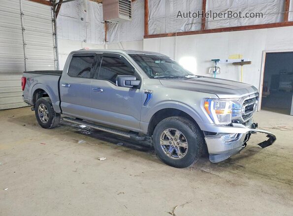 1FTEW1EP6MKD40294 2021 FORD F150 Silver Delantero derecho