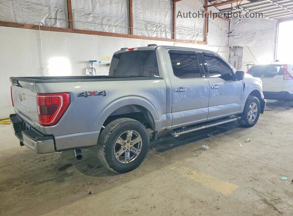 1FTEW1EP6MKD40294 2021 FORD F150 Silver Trasero derecho