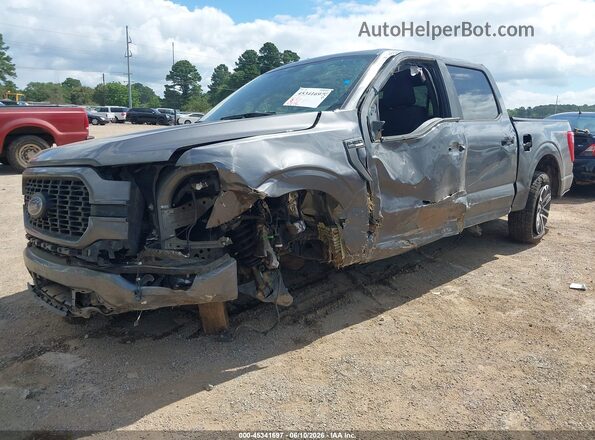 1FTEW1EP6PKF68185 2023 FORD F150 Gray Առջևի ձախ երեք քառորդ տեսարան