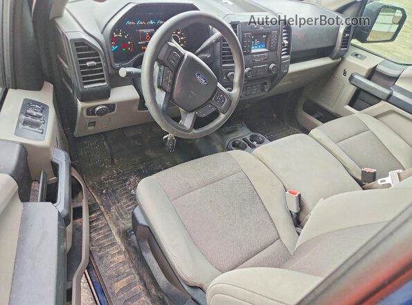 1FTEW1EP7GKF68664 2016 FORD F150 Blue Առջևի վահանակի տեսք