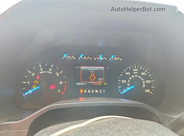 1FTEW1EP7GKF68664 2016 FORD F150 Blue Սարքավորումների վահանակի տեսք